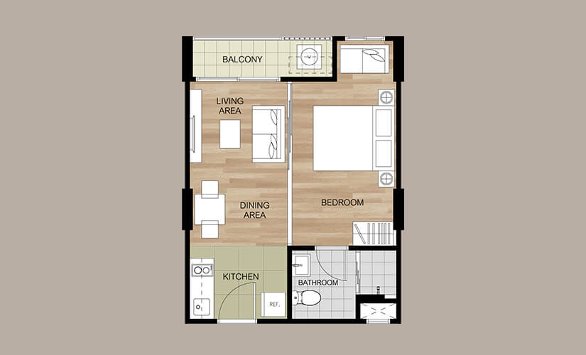 คอนโด หัวหิน ติดทะเล ลา กาซิต้า หัวหิน (La Casita) แบบแปลน และผังห้อง