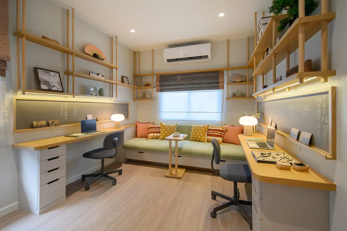 มุมนั่งทำงานส่วนตัว ในโครงการอณาสิริ กรุงเทพ - ปทุมธานี 2
