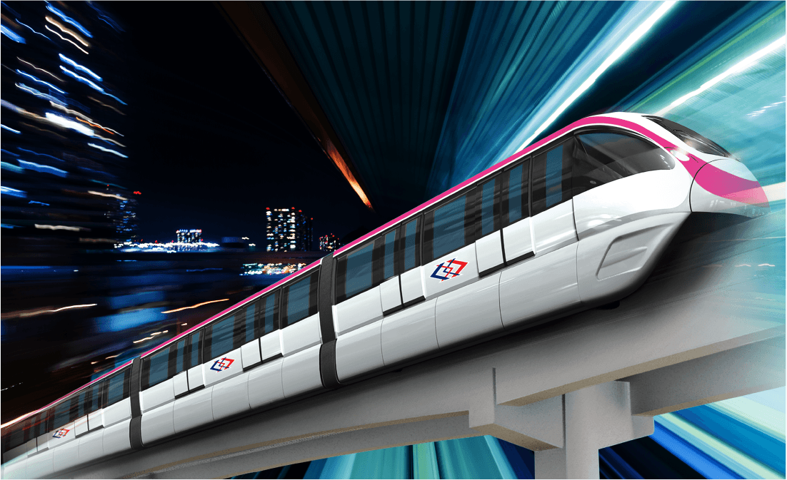 รถไฟฟ้าสายสีชมพู ในย่านพระยาสุเรนทร์ จตุโชติ รถไฟฟ้าสายสีชมพู ในย่านพระยาสุเรนทร์ จตุโชติ