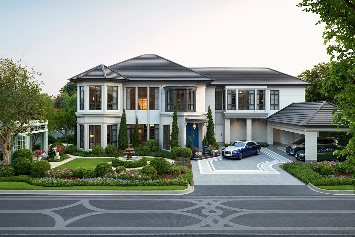 แบบบ้าน 2 ชั้น 5 ห้องนอน - นาราสิริ บางนา กม.10