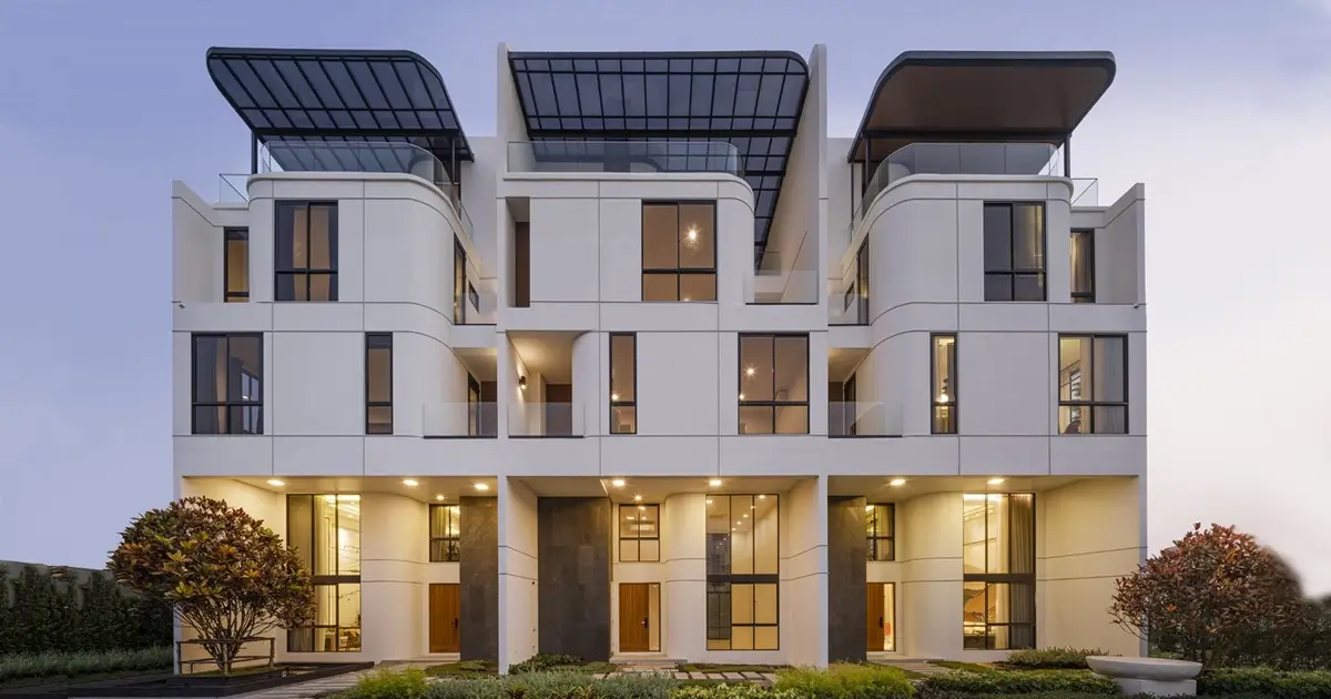 บ้านราคา 30 ล้าน ดีลักซ์ทาวน์โฮม โครงการบ้านหรูเดมี สาธุ 49 บ้านหรูสไตล์ Modern Luxury
