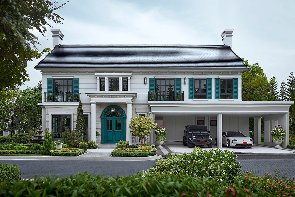 แบบบ้าน 2 ชั้น 5 ห้องนอน - ณริณสิริ พระราม 9 - กรุงเทพกรีฑา