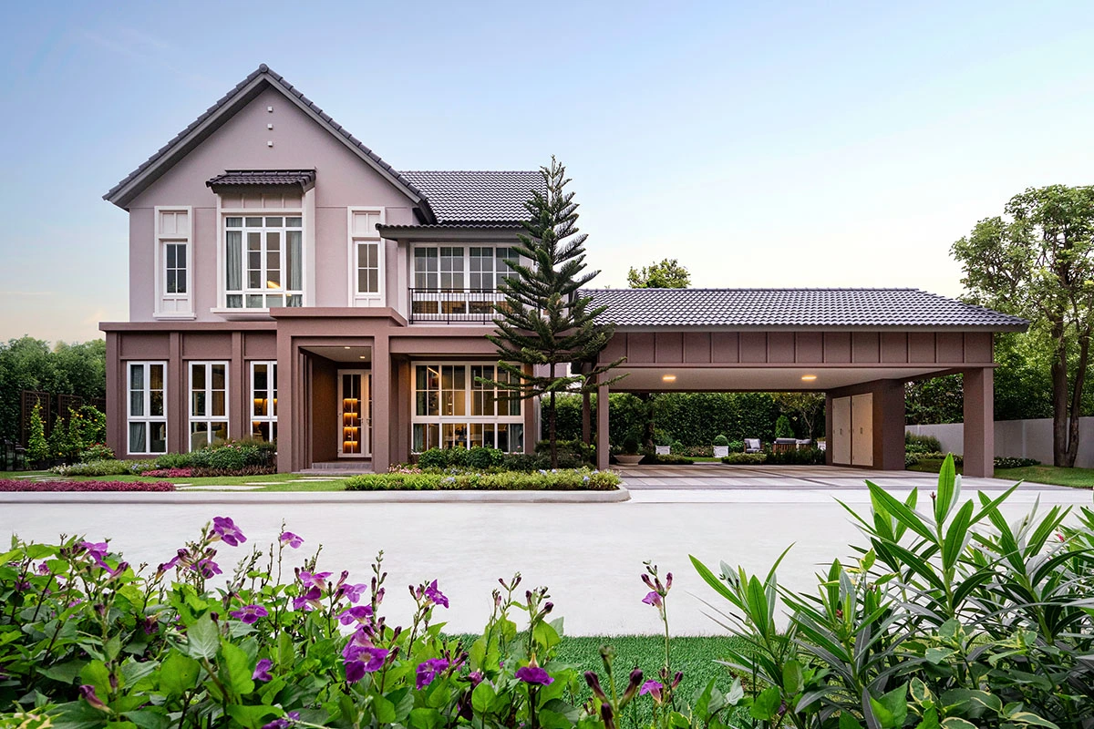 แบบบ้านโมเดิร์น 2 ชั้น -สราญสิริ แกรนเด พุทธมณฑล สาย 3