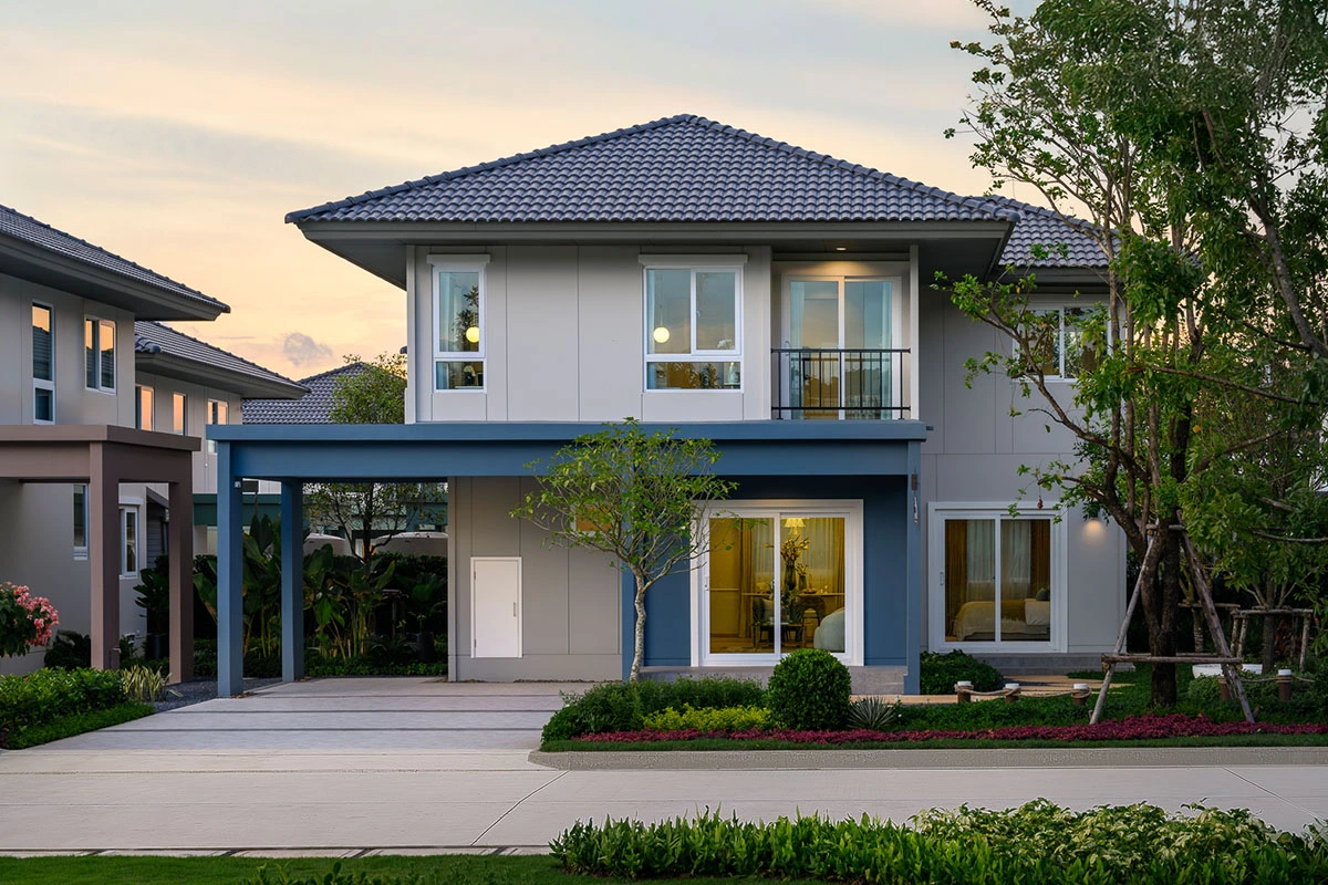 แบบบ้านสองชั้นสราญสิริ เกาะแก้ว รีทรีต