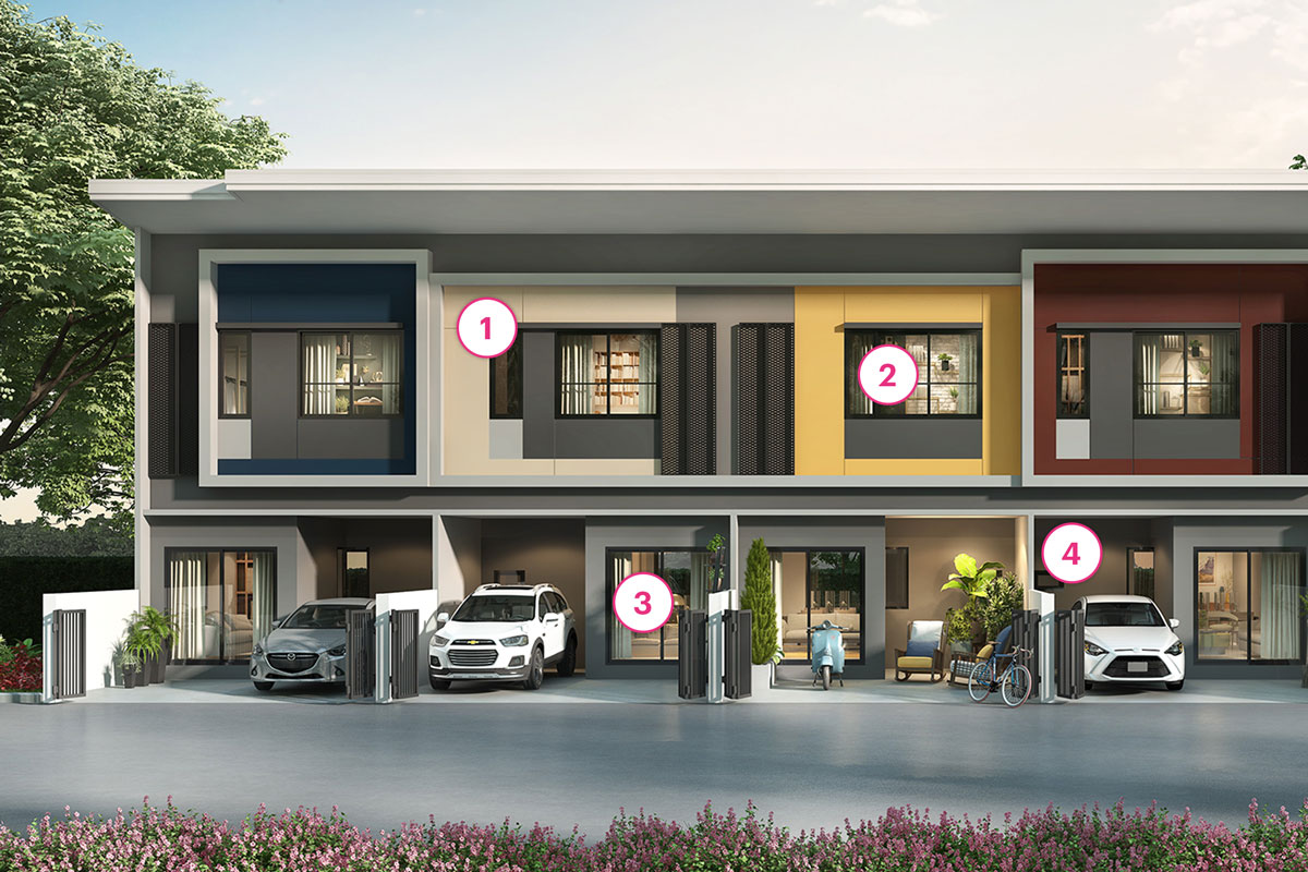 ทาวน์โฮม พระราม 5 สิริ เพลส ราชพฤกษ์ - พระราม 5 (Siri Place Ratchapruek-Rama5) รูปแบบโครงการ 1