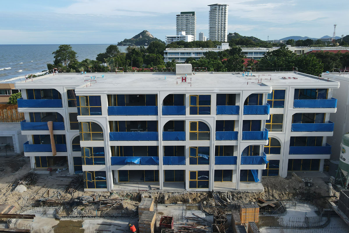 ความคืบหน้าโครงการ เดอะ สแตนดาร์ด เรสซิเด้นซ์ หัวหิน