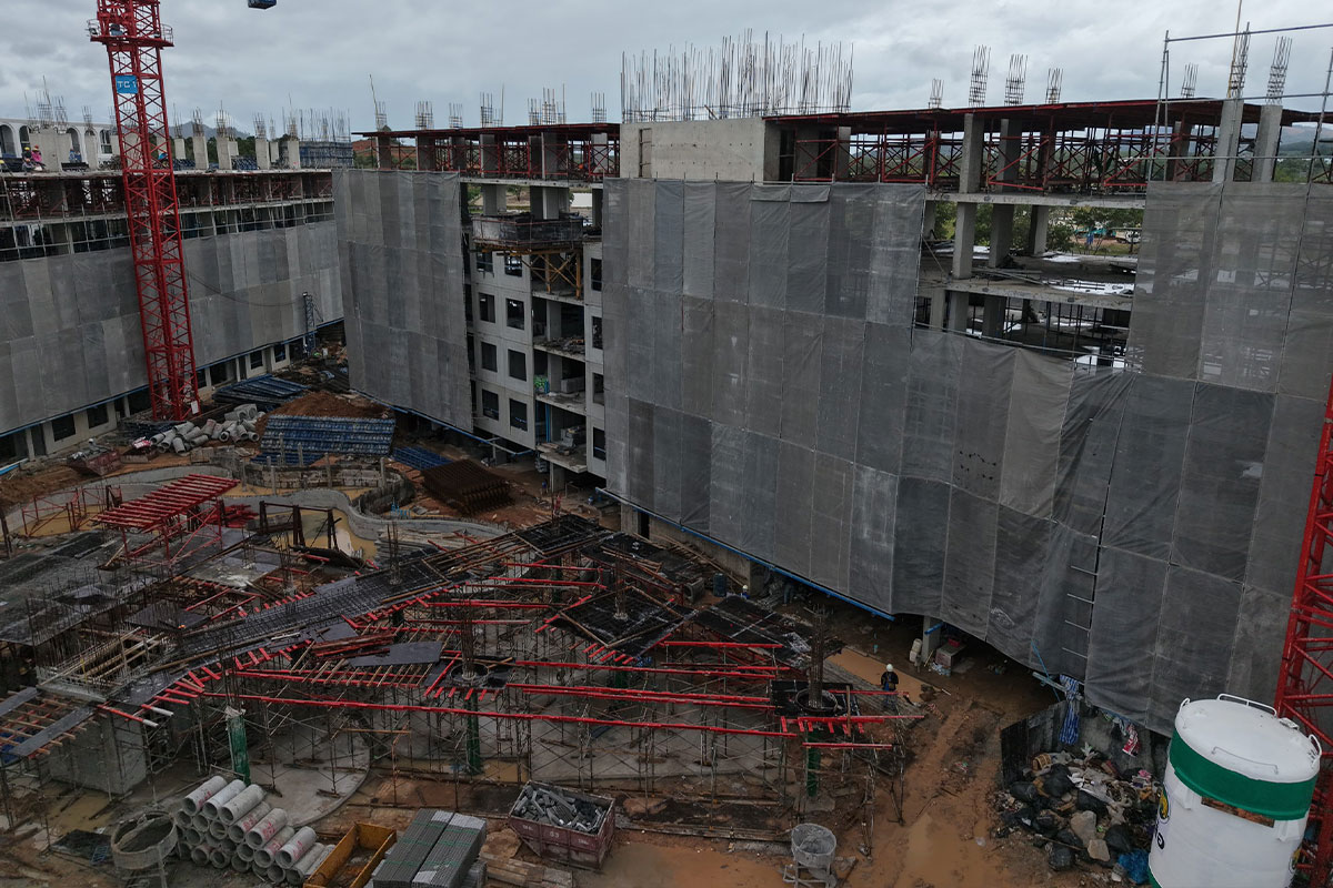 ความคืบหน้าโครงการ เดอะ เบส เชิงทะเล