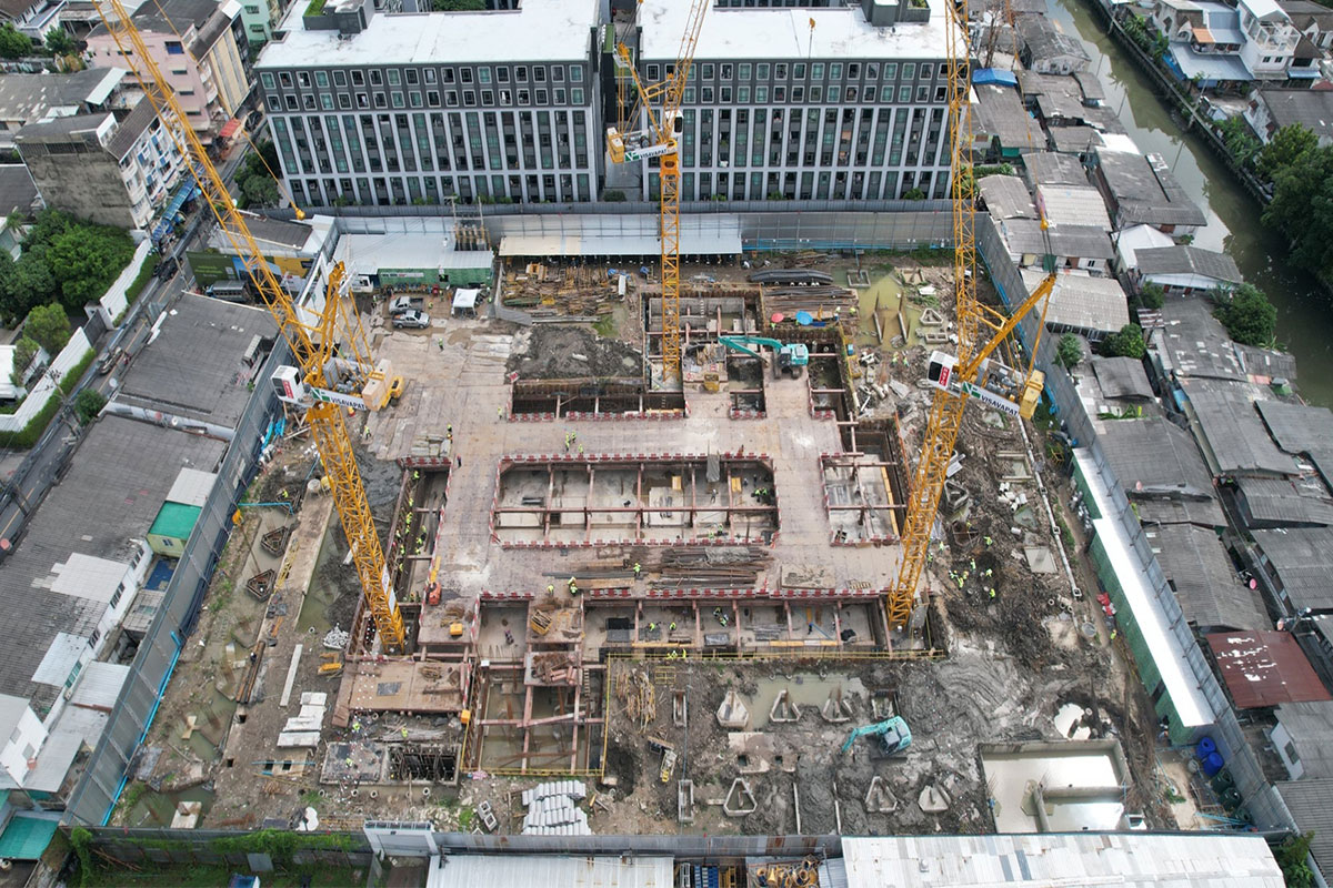 ความคืบหน้าโครงการ เดอะ เบส รัชดา 19