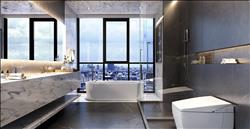 Condo Thonglor The Monument Thong Lo Marble tile bathroom