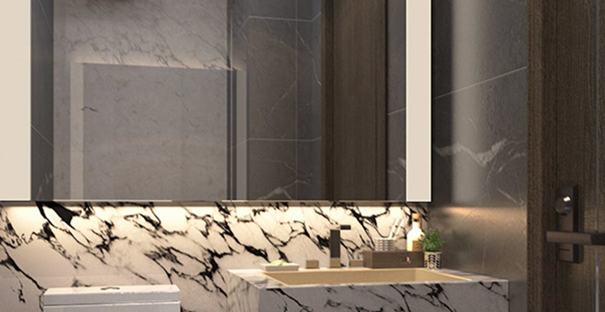 Condo Thonglor The Monument Thong Lo Marble tile basin