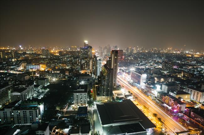 Huai Khwang的夜景