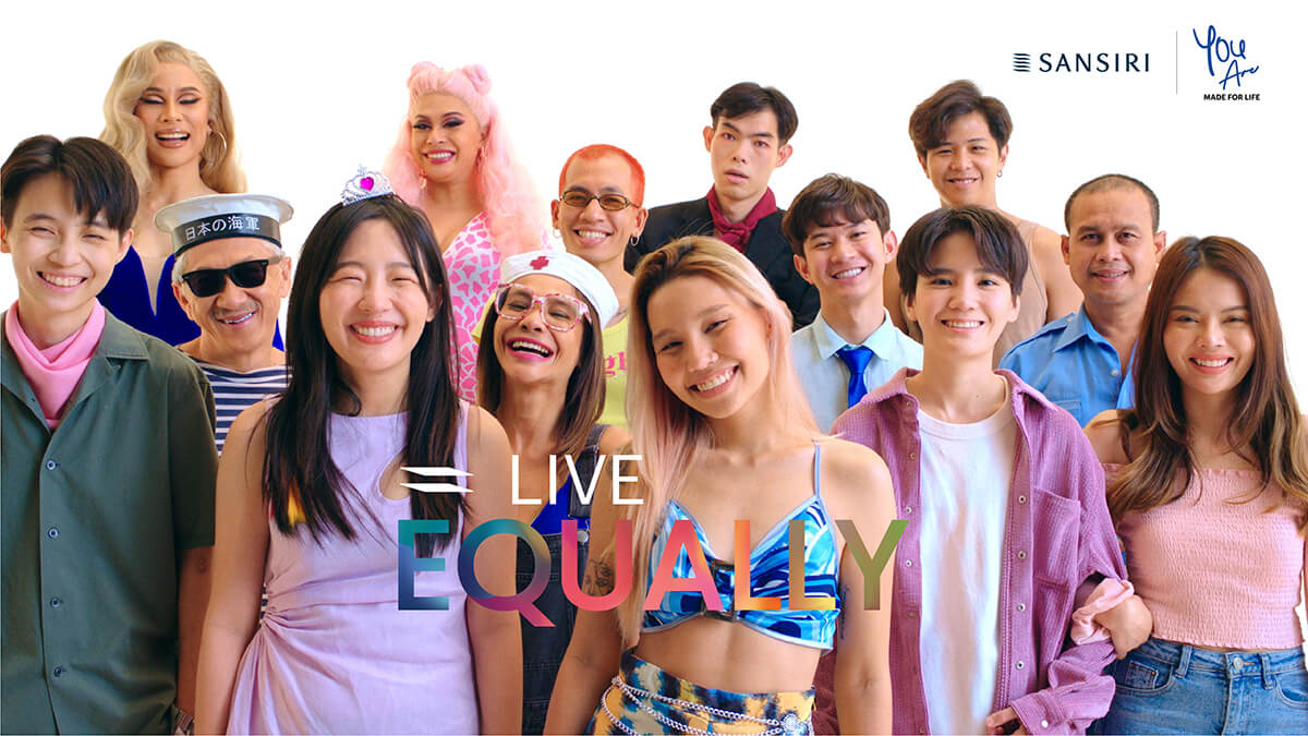 "Sansiri" joins up with "dtac" & "Unilever" as the 3 champions of equality with UNDP Thailand's support, reinforcing their 3 year commitment In partnership to launch new standard of ‘Equality In All Dimension-embracing LGBTQ+ Diversity’ in organisations and Thai society