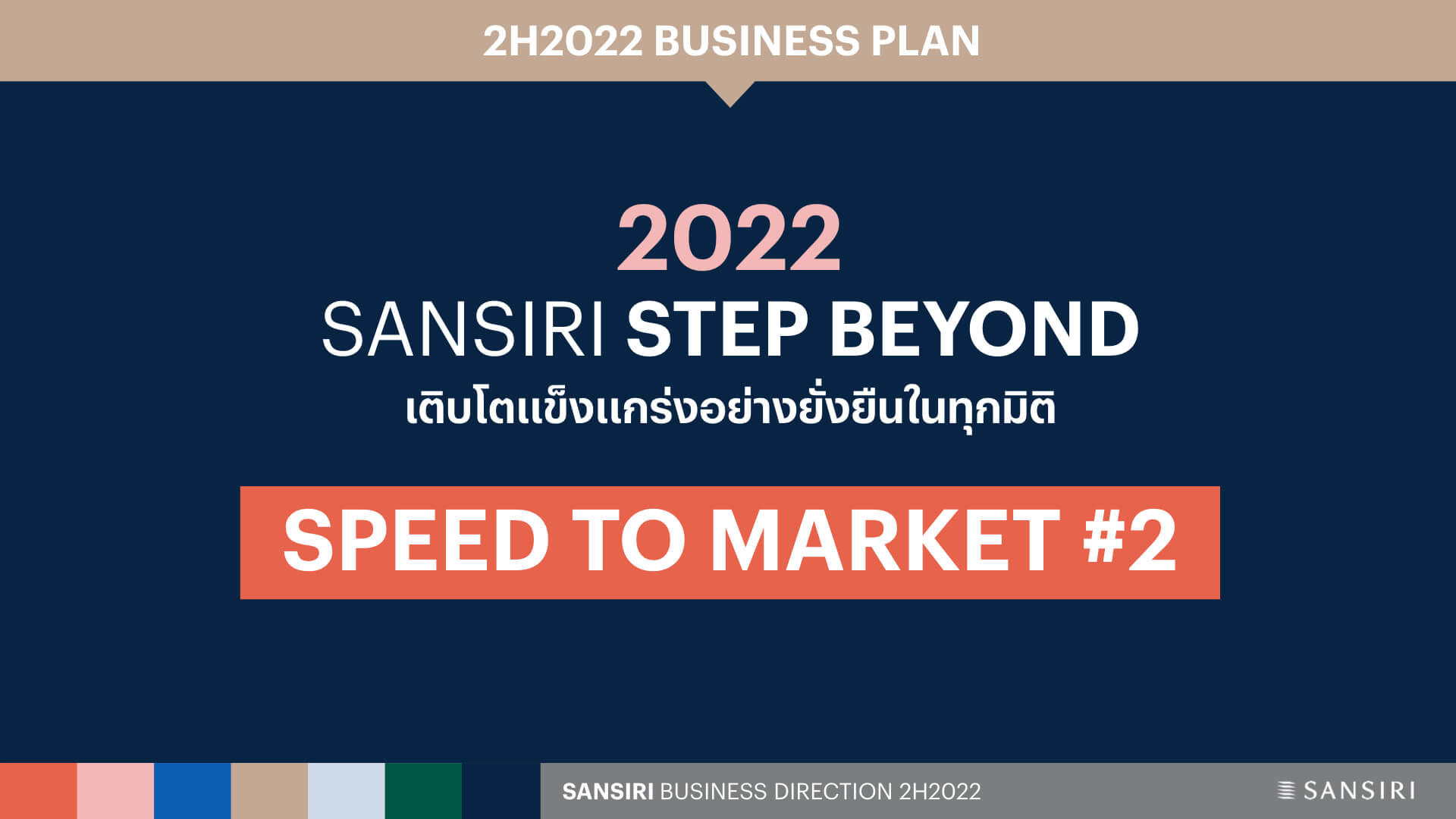 Sansiri proclaims ‘Speed to Market #2’ – quick market awareness, quick move