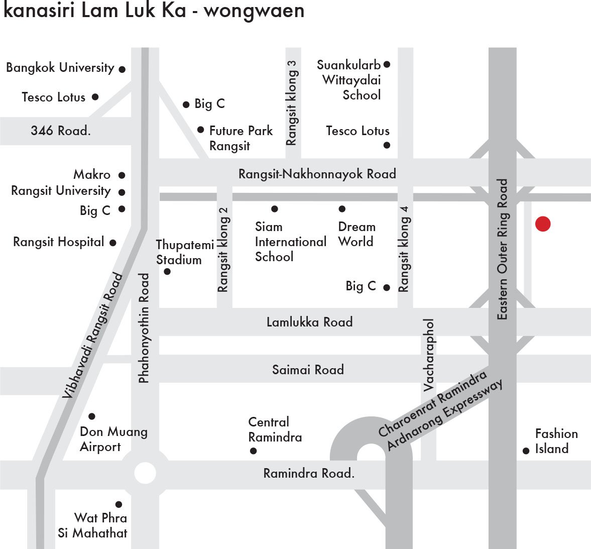 Kanasiri Wongwaen - Lamlukka Single-House Wongwaen - Lamlukka ,  Rangsit-Pathumthani-Lamlukka